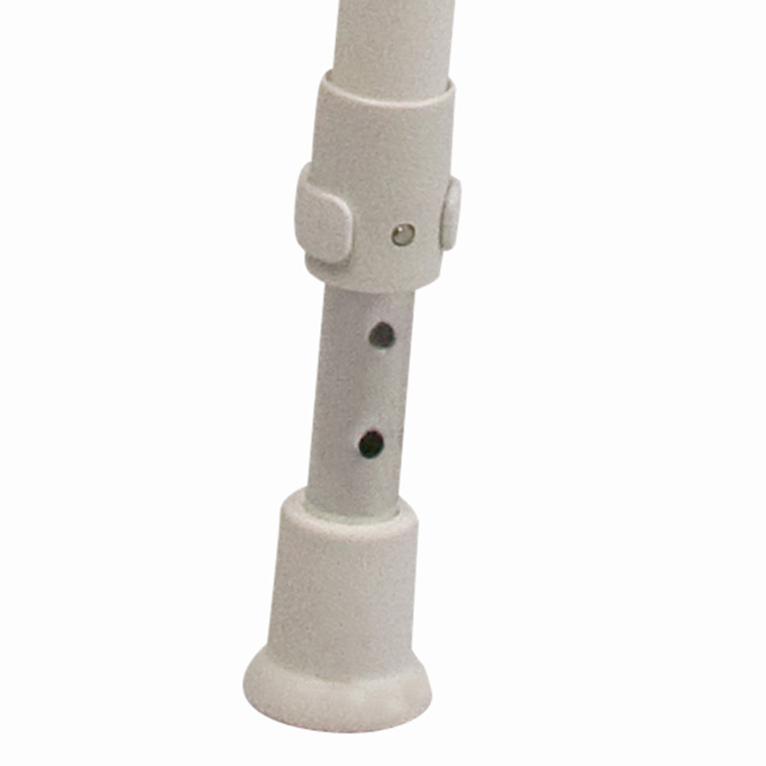 White plastic fitting on a white background