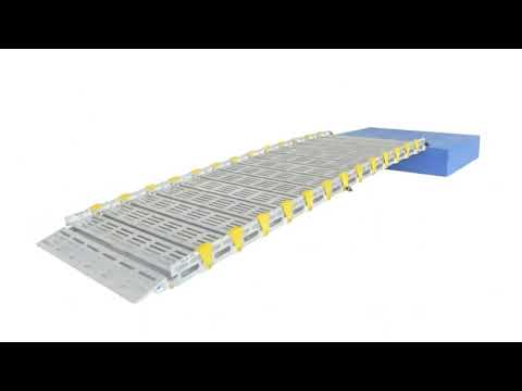 3' Long Aluminum Roll-A-Ramp Heavy Duty Ramp