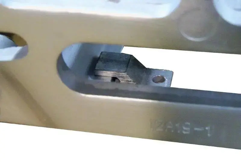 Roll-A-Ramp Pickup truck tailgate brackets on reliableramps.com zoomed in to see in use with ramp