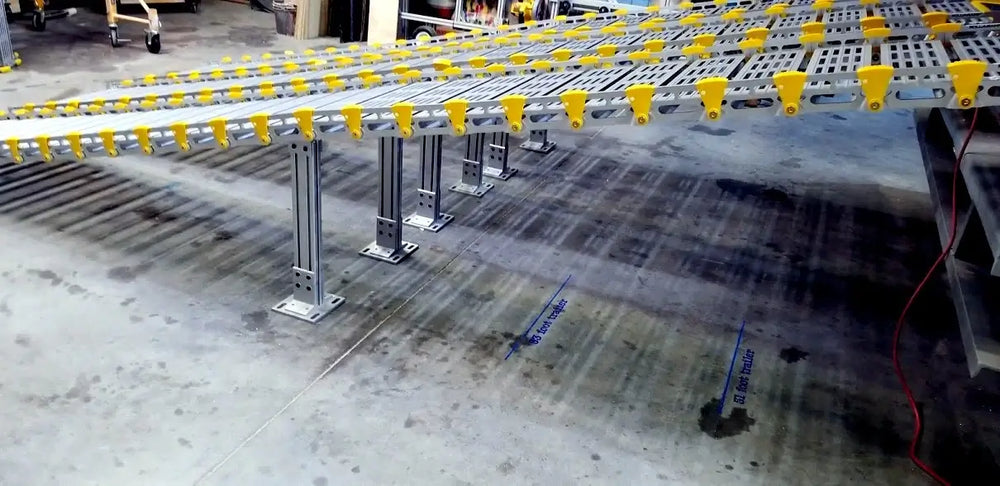 roll-a-ramp support stands at reliable ramps being shown underneath a constructed ramp