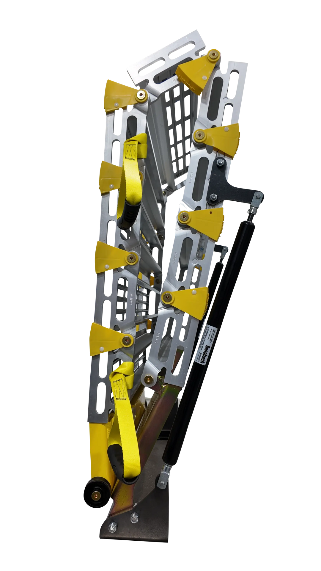 roll-a-ramps assisted bi fold van ramp on reliable ramps folded up transparent background