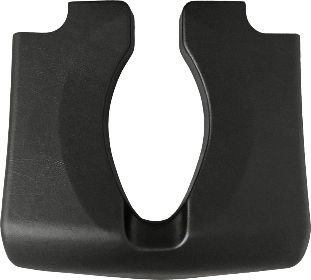 Pair of black car mud flaps on a white background