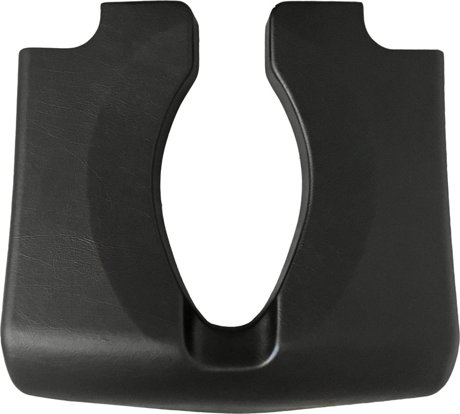 Pair of black car mud flaps on a white background