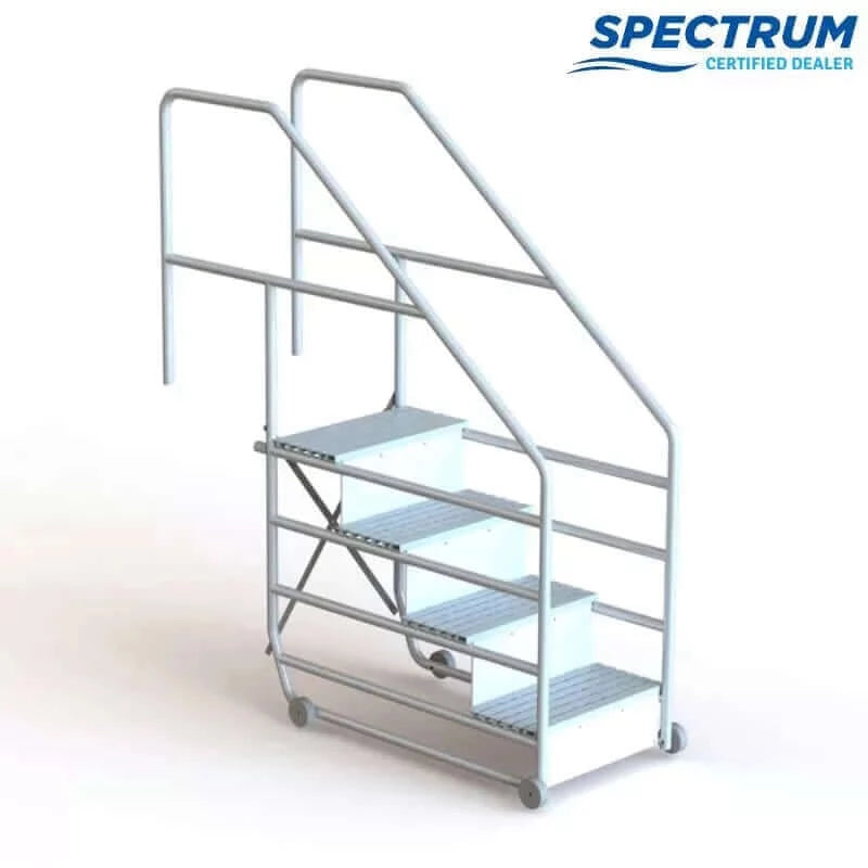 Spectrum Aquatics - Bozeman ADA Therapy Pool Steps - 4 Steps (57921) with white background