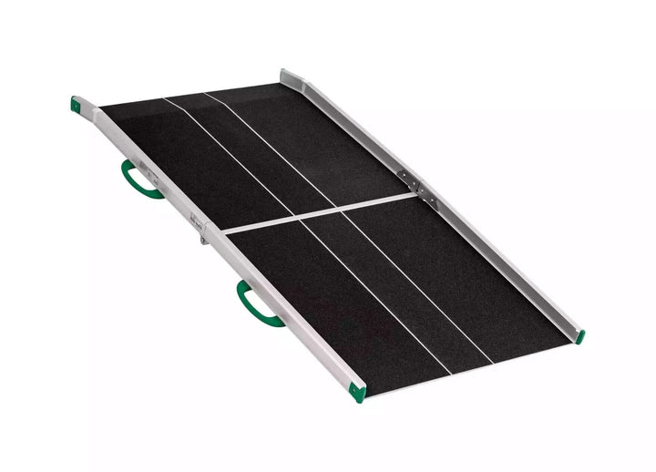Guldmann - Stepless Wide Folding Portable Wheelchair Ramp with white background