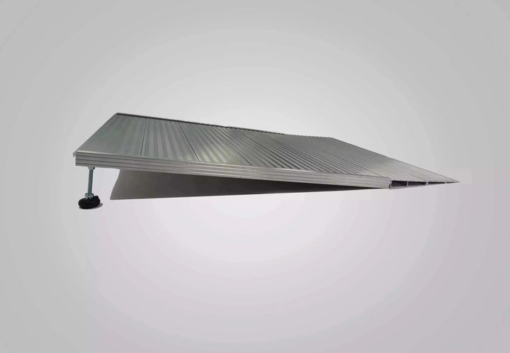 National Ramp - Adjustable Journey Aluminum Threshold Ramp for Wheelchairs - shown with a white background