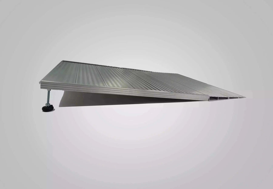 National Ramp - Adjustable Journey Aluminum Threshold Ramp for Wheelchairs - shown with a white background