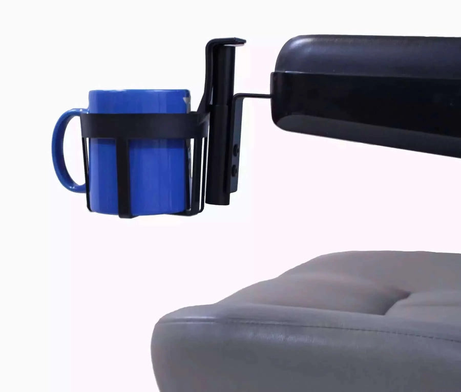 Diestco - Cup Holders for most Mobility Equipment with Padded Armrests with white background