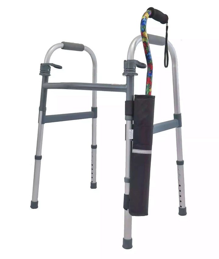 Diestco - Cane and Crutch Holder For Mobility Walkers with white background