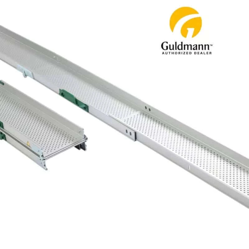 Guldmann - Stepless Folding Telescopic Portable Wheelchair Ramp with white background