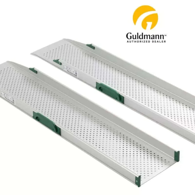 Guldmann - Stepless Solid Plain Wheelchair Ramp with white background