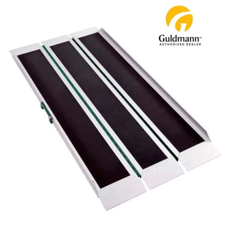 Guldmann - Stepless EasyFold Pro3 Portable Wheelchair Ramp with white background