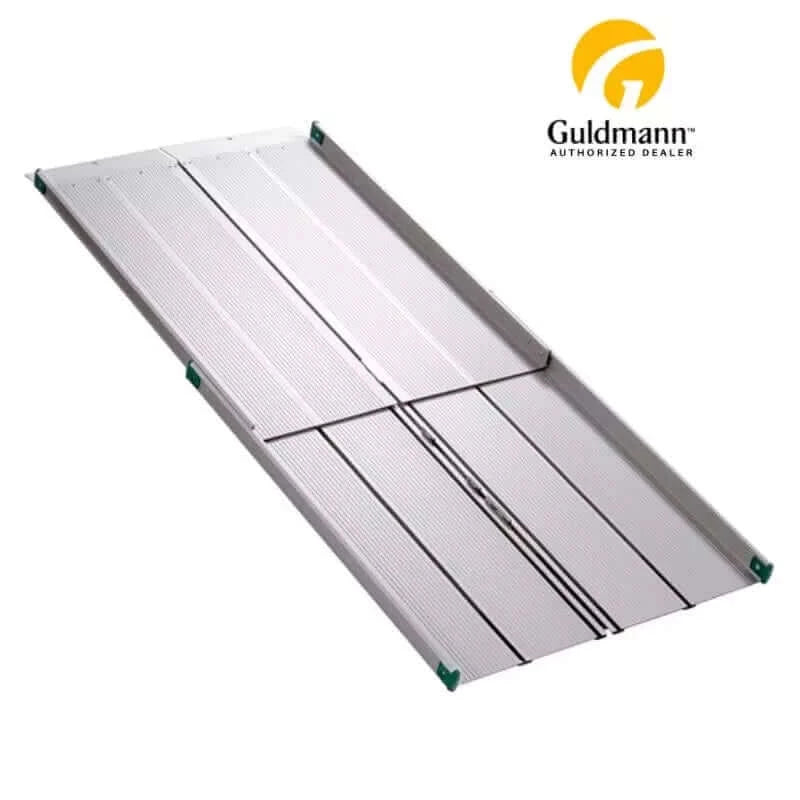 Guldmann - Stepless Telescopic EasyFold Wheelchair Van Ramp with white background