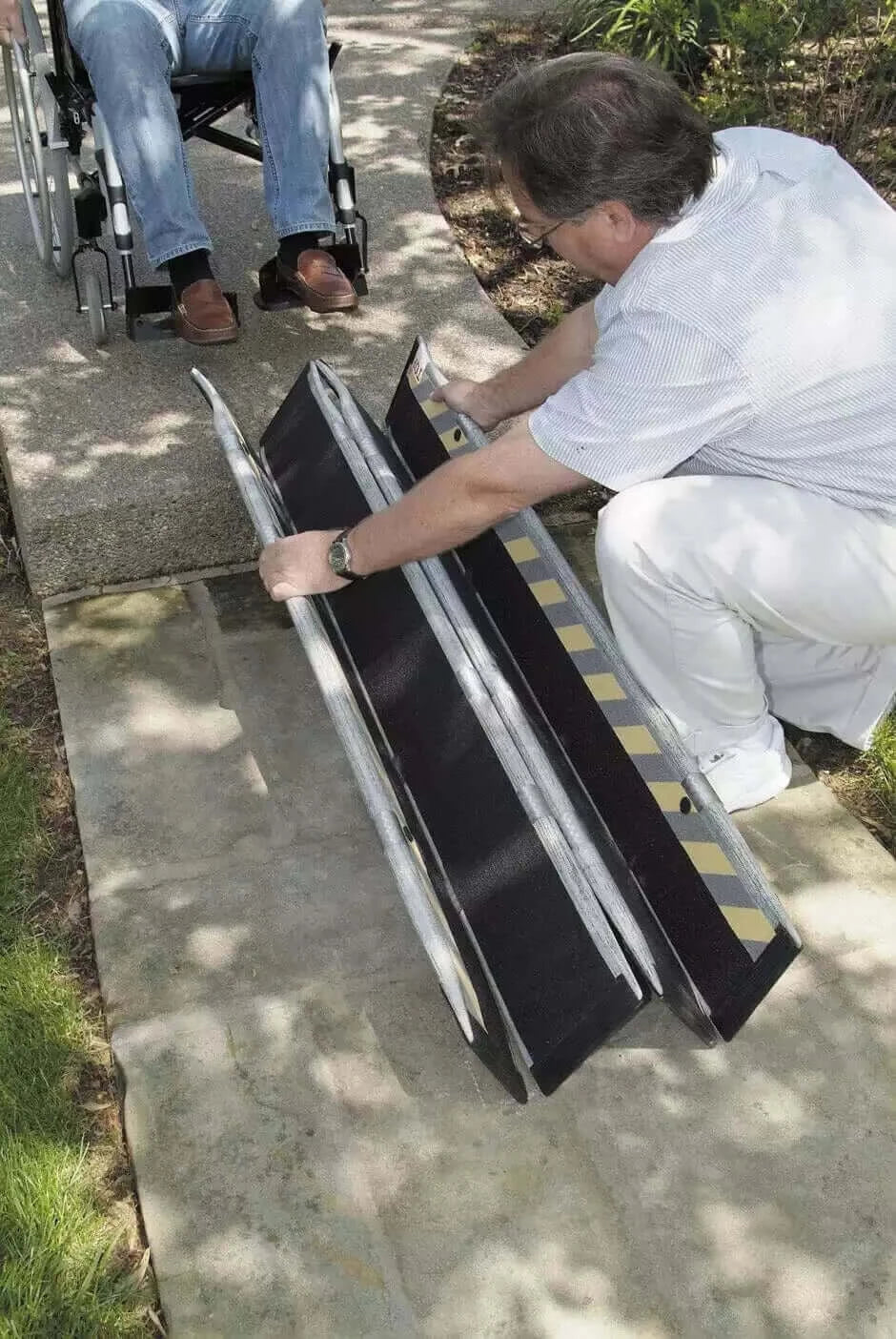 Fiberglass Portable Wheelchair Ramp - 4'4