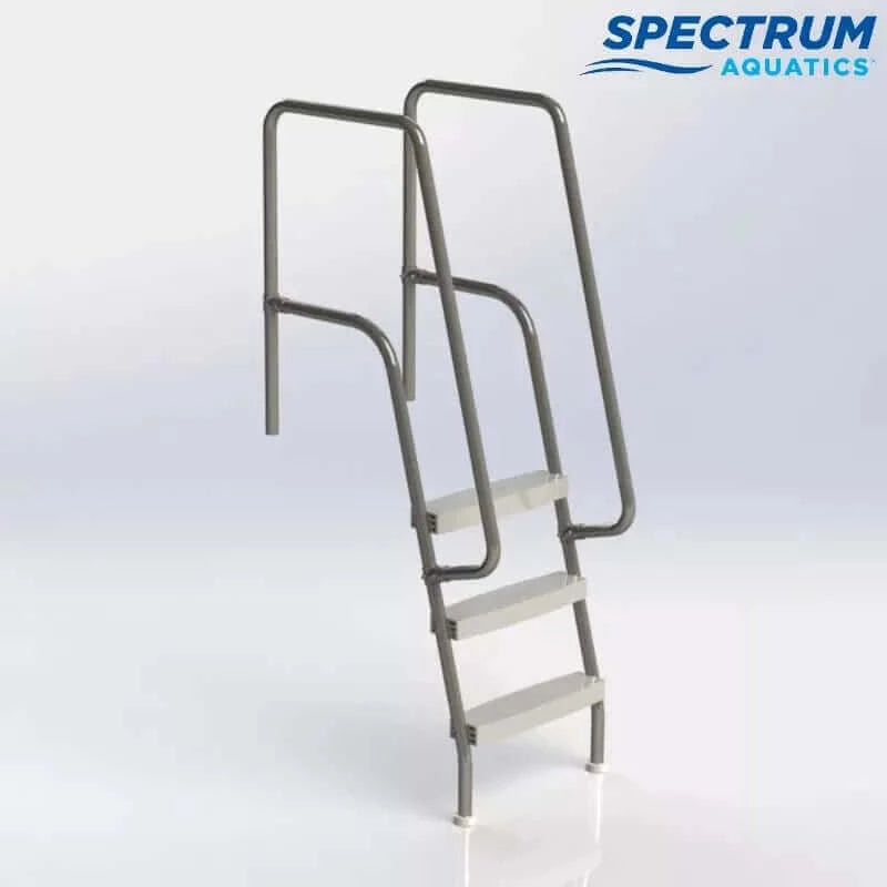 Spectrum Aquatics - Missoula ADA Therapy Pool Ladder - 3 Steps (25013) with white background