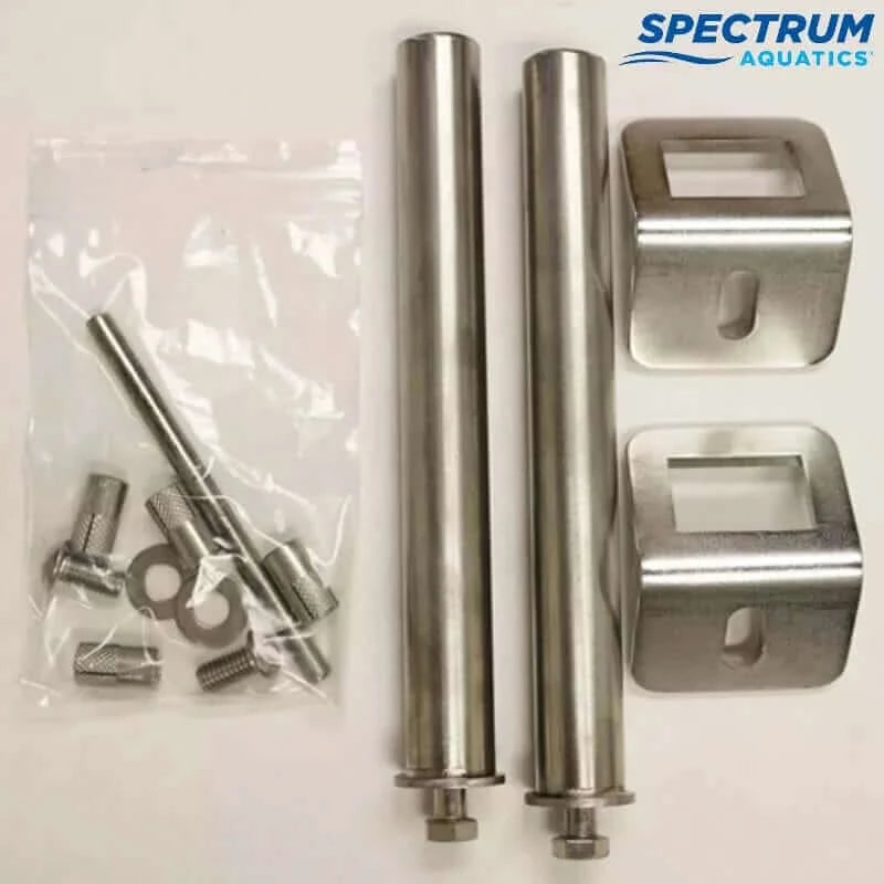 Spectrum Aquatics - Anchoring Assembly for Portable Lifts (42672) lined up next to each other