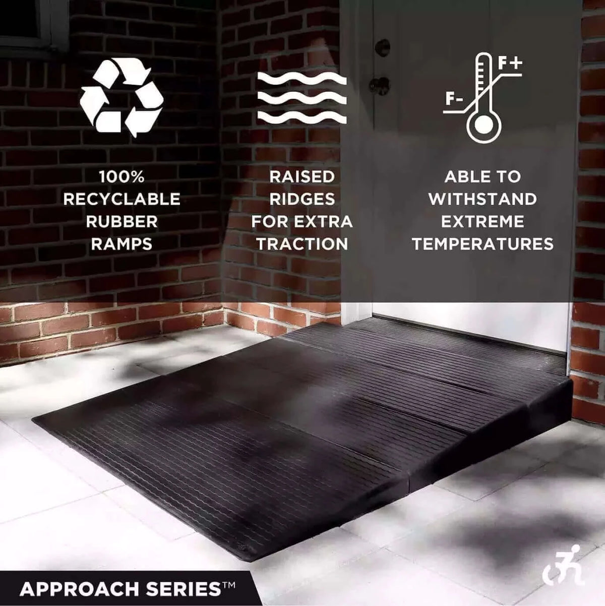 National Ramp Approach Ramp Approach Series Rubber Threshold Ramp | National Ramp – Reliable Ramps